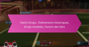 Read more about the article Twitch Drops : Événements historiques, Drops notables, Favoris des fans