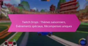 Read more about the article Twitch Drops : Thèmes saisonniers, Événements spéciaux, Récompenses uniques